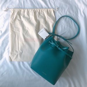 Mansur Gavriel Saffiano Mini Bucket Bag